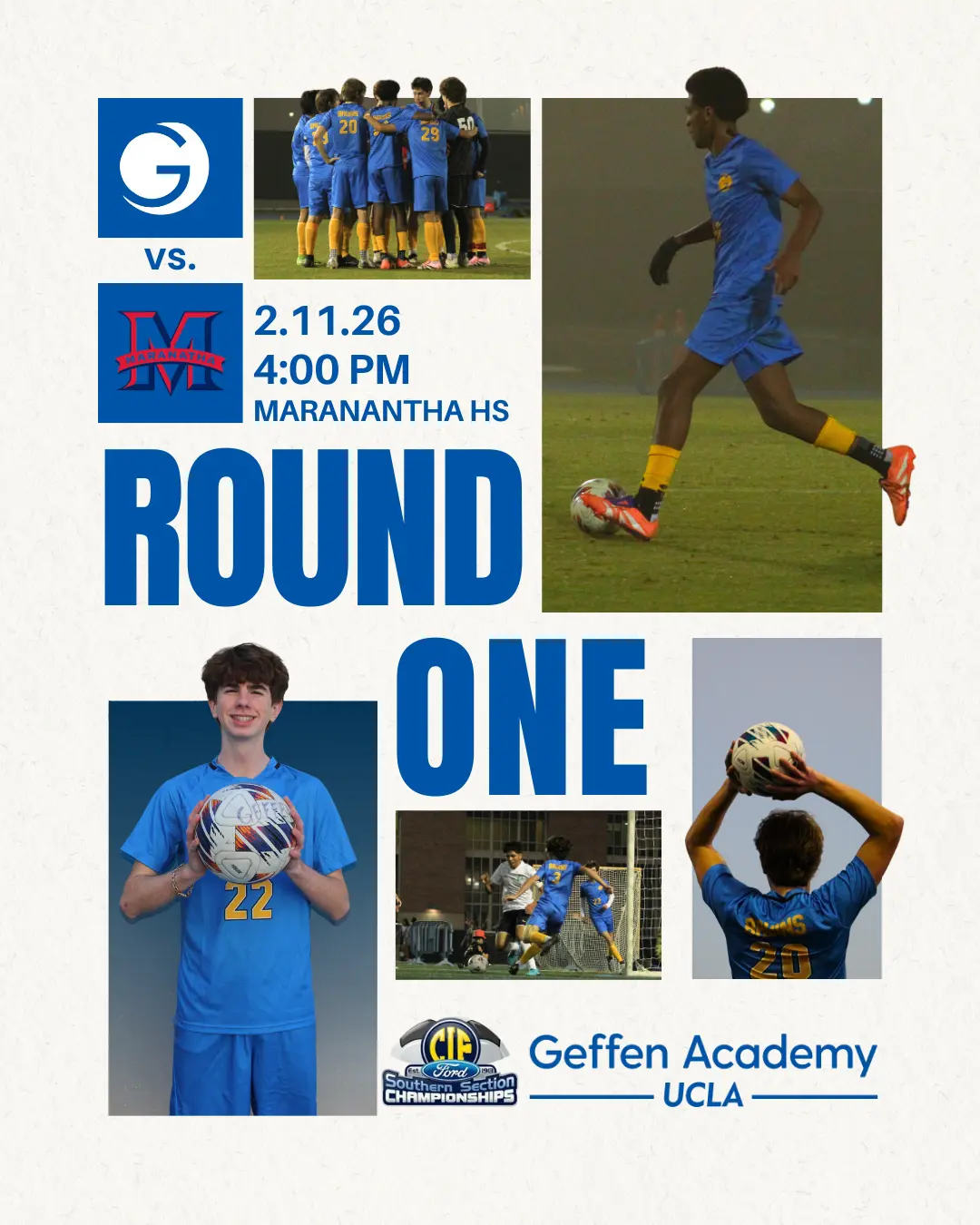Varsity Boys Soccer To Face Maranantha in CIF-SS Opener