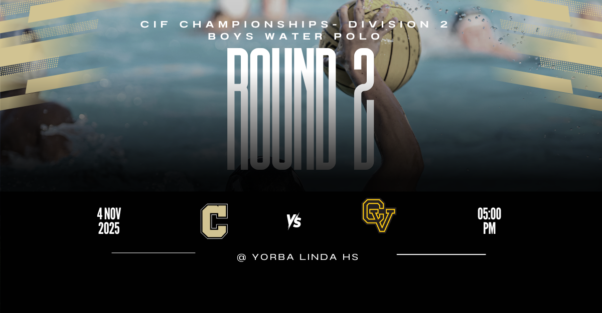 Boys Water Polo Faces Capo Valley Tonight at 5 PM!