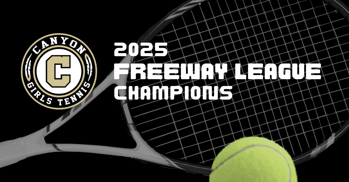 Girls Tennis are the Freeway League Champs!