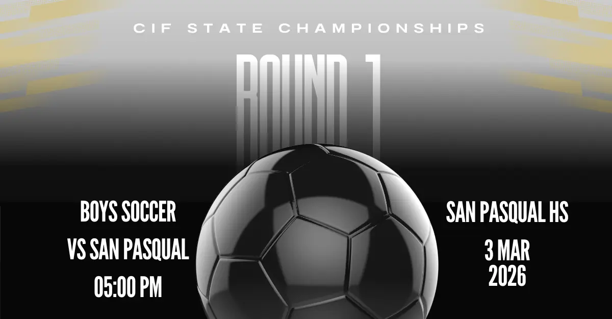 Boys Soccer in CIF State Championships March 3