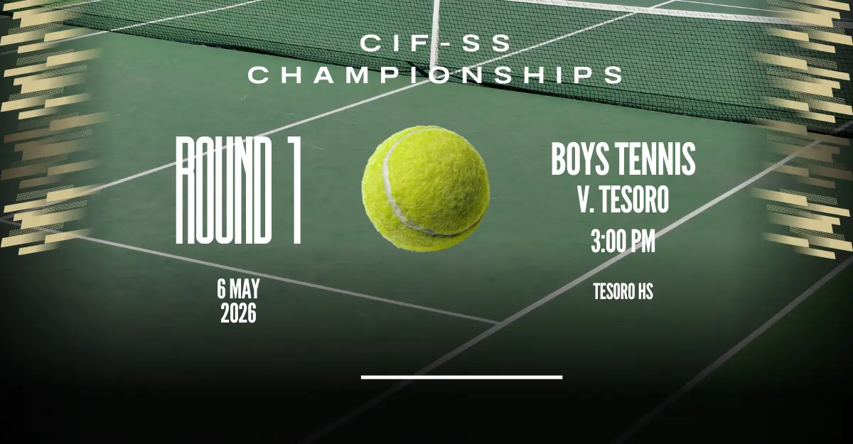 Boys Tennis in 1st Round of CIF-SS Championships