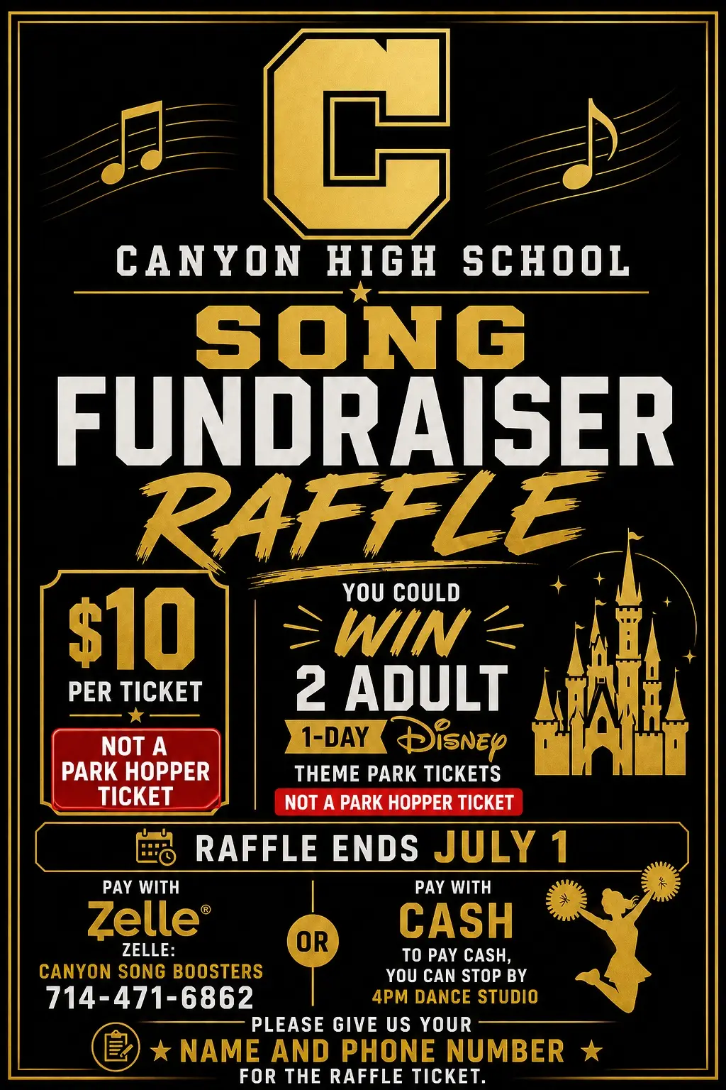 Song Fundraiser Raffle Now-July 1