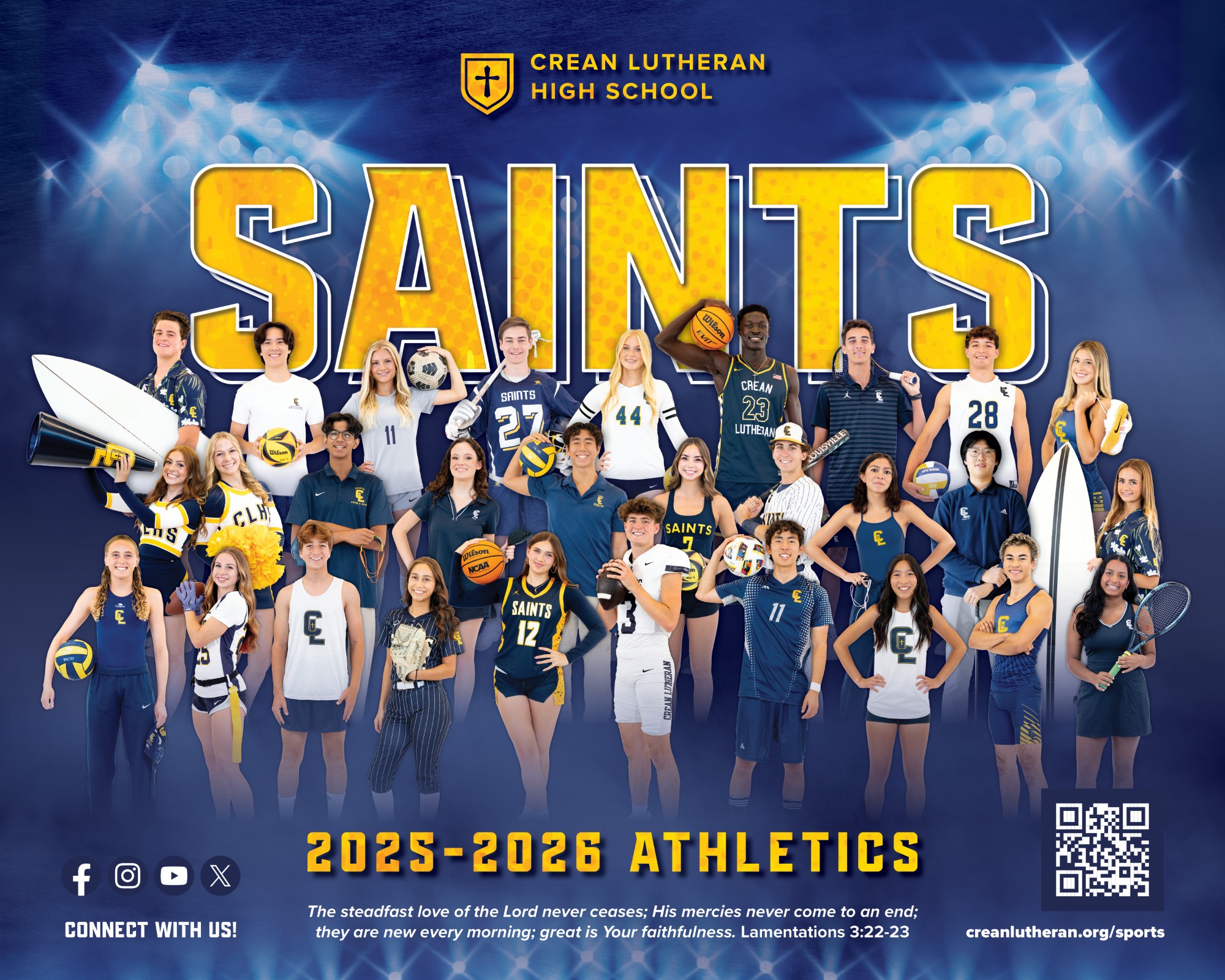 Connect with Saints Athletics