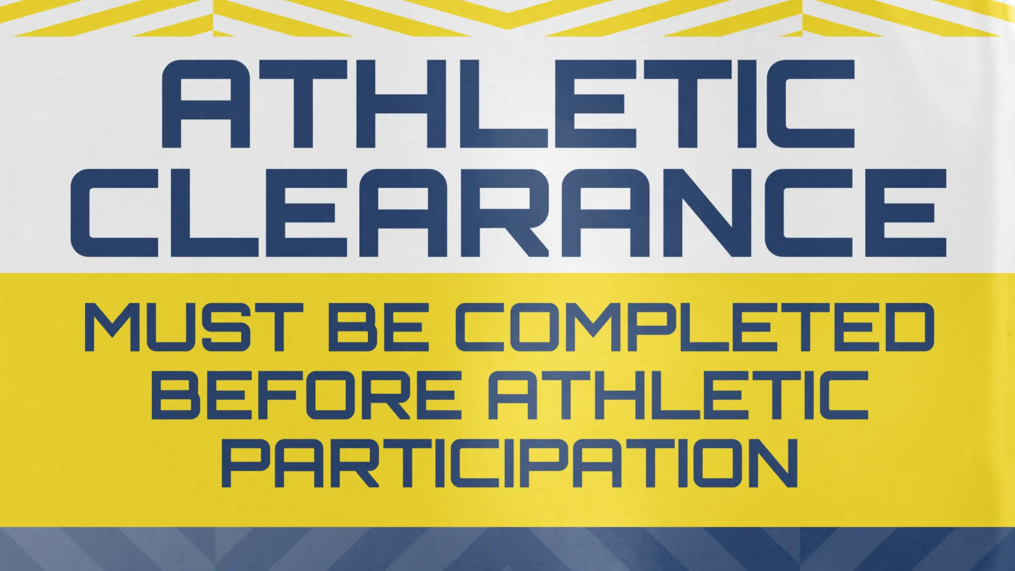 Athletic Clearances