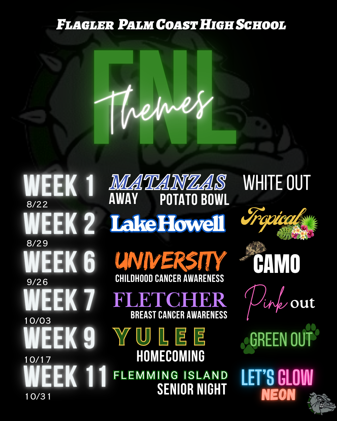 ’25 Friday Night Lights Themes
