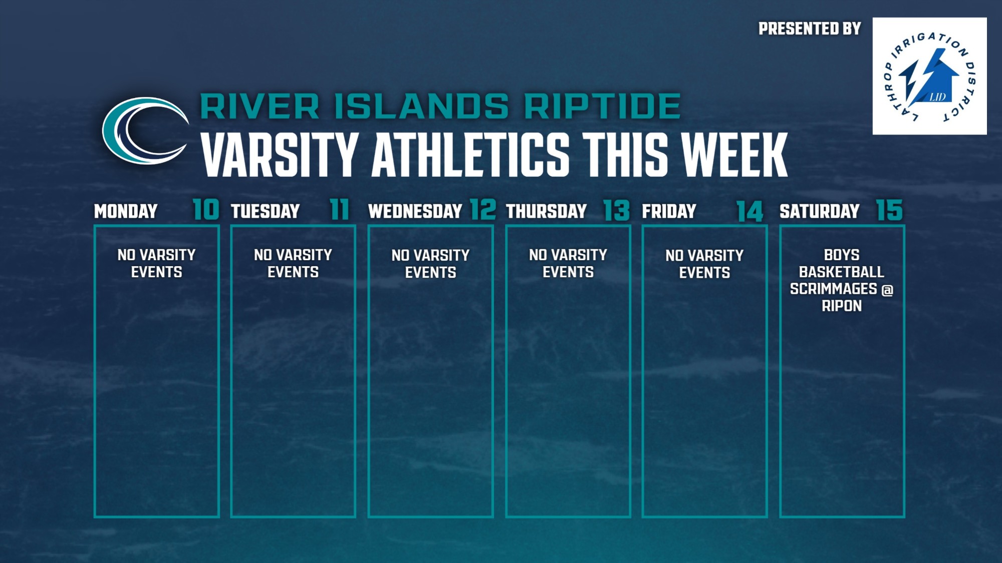 Varsity Athletics This Week