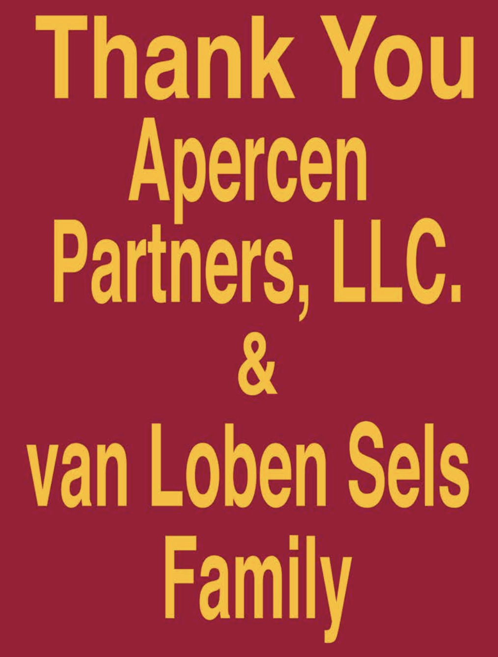 Apercen Partners LLC & van Loben Sels Family