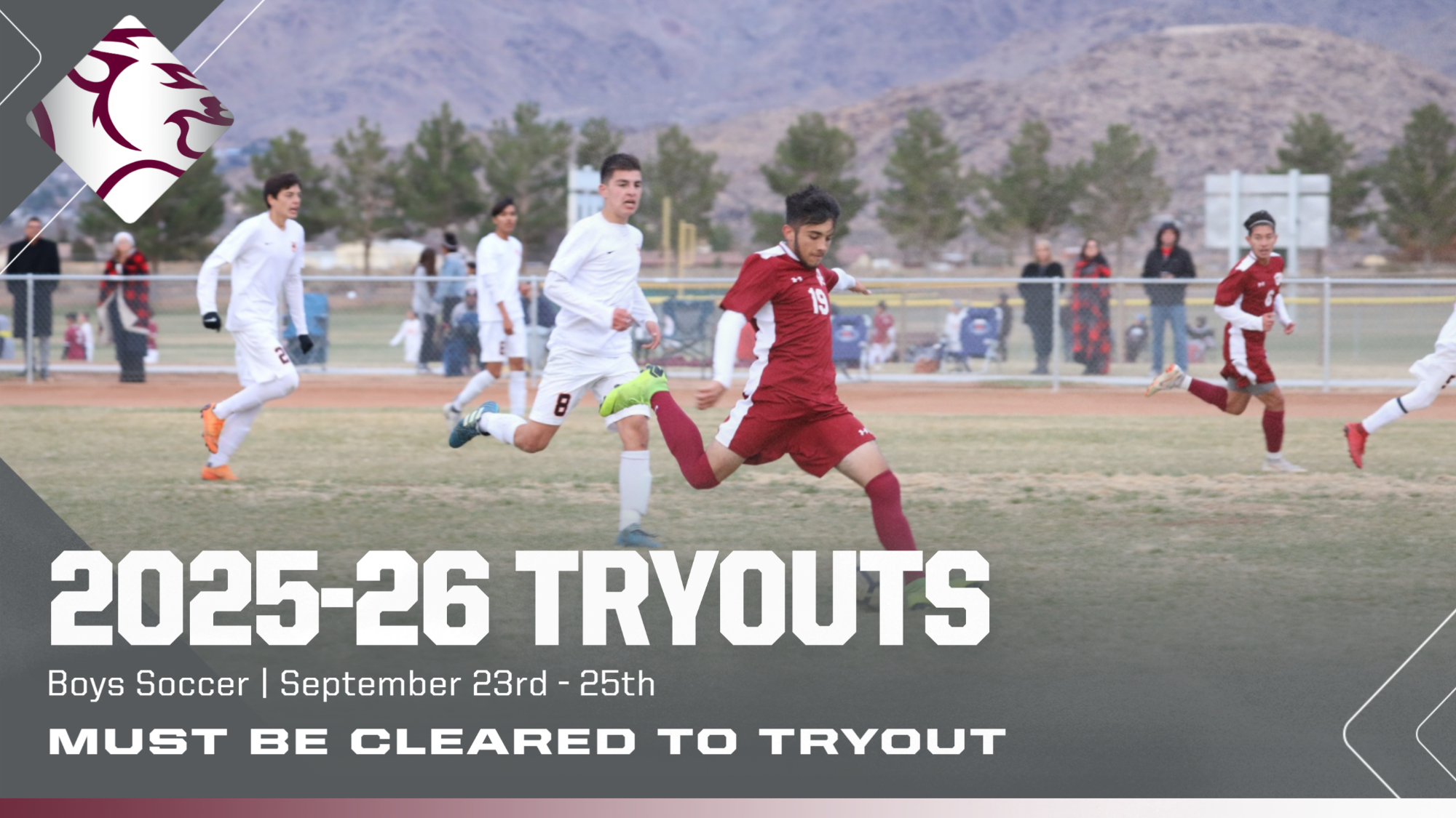 Boys Soccer Tryouts 9/23 – 9/25