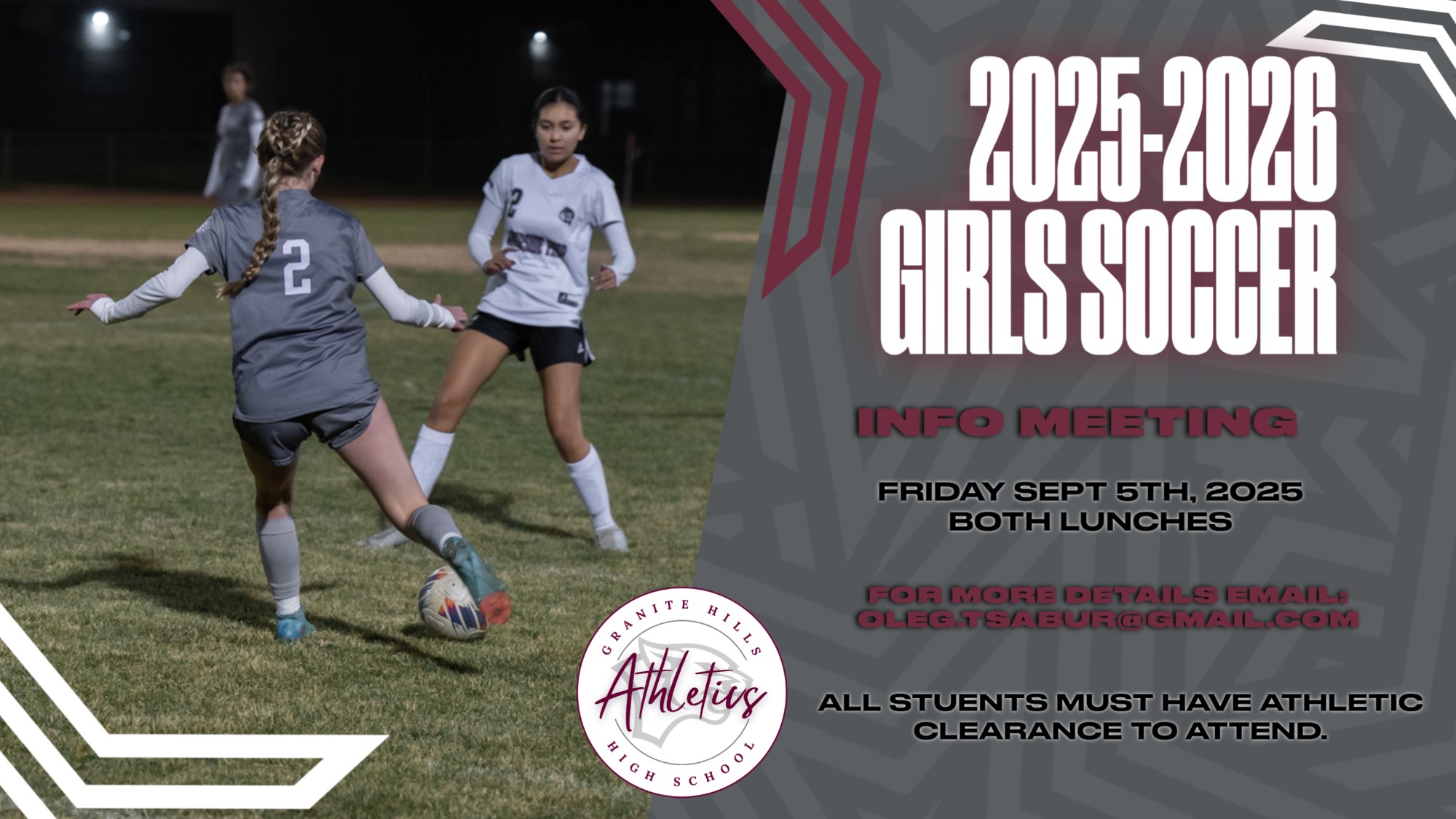 Girls Soccer Info Meeting