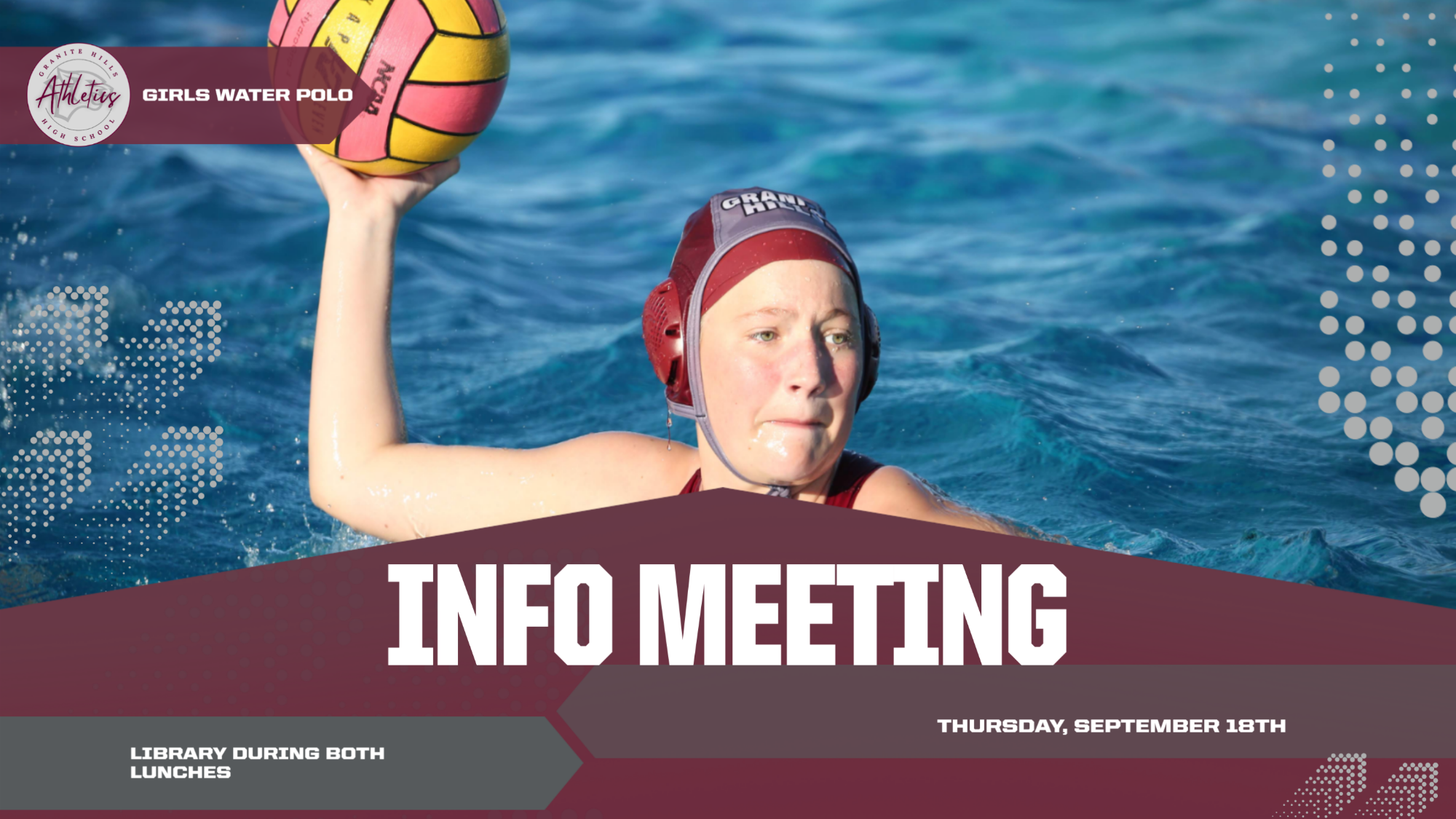 Cougars Girls Water Polo Info Meeting!