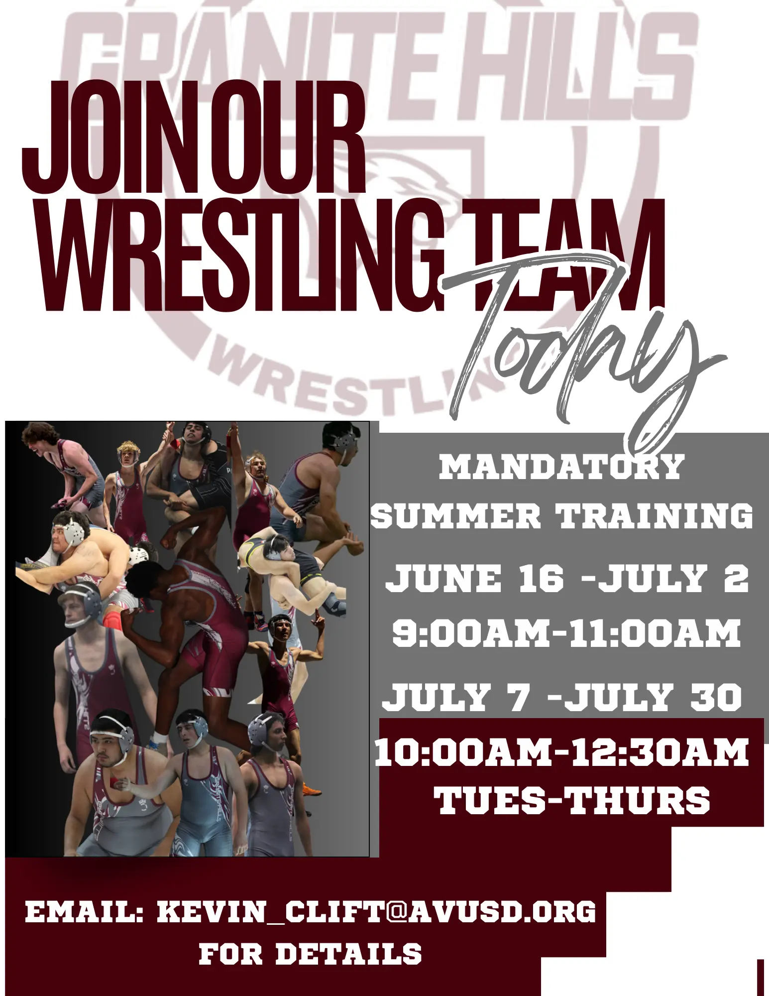 Wrestling Summer Training