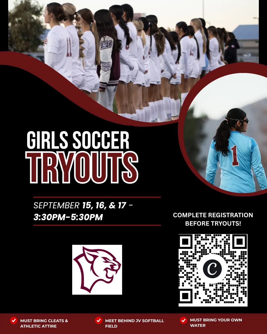 Girls Soccer Tryouts!