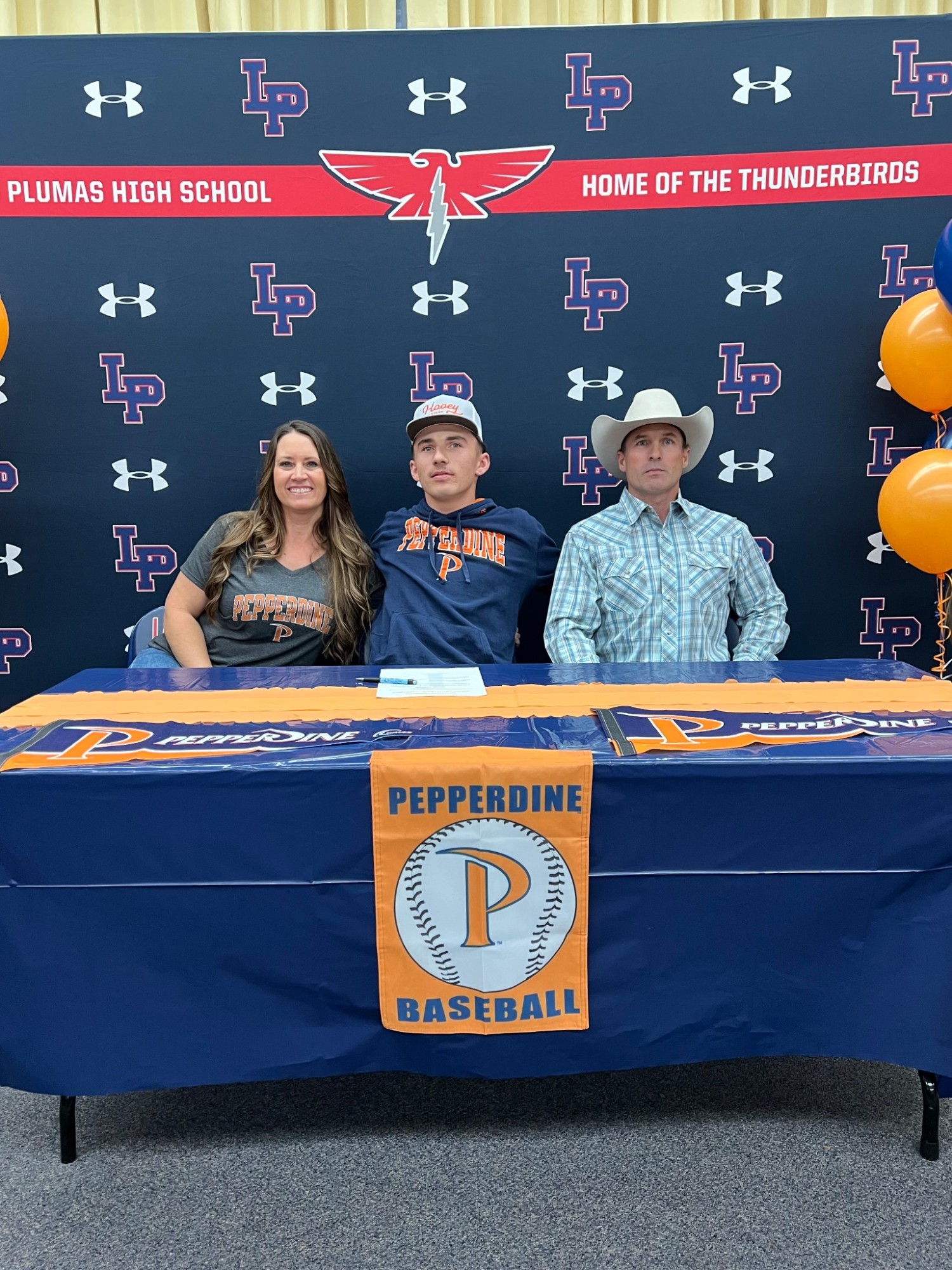Las Plumas baseball’s Wyatt Denton signs with D-I Pepperdine University