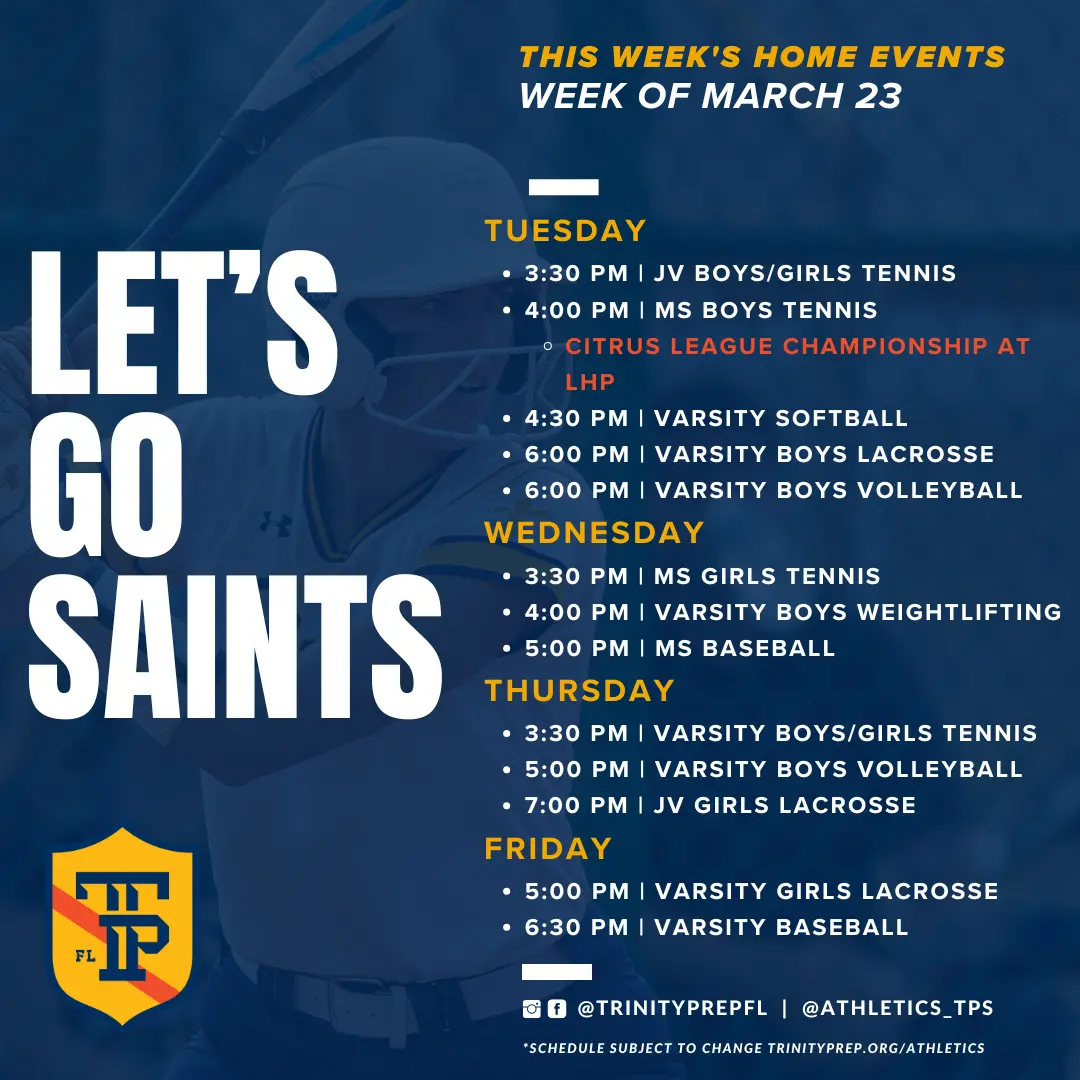 Home Events This Week