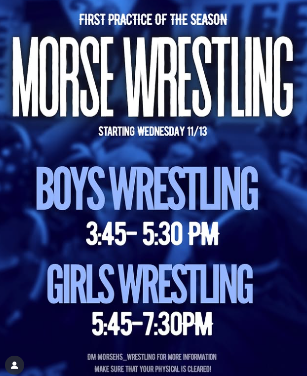 Wrestling Practice Begins 11/13