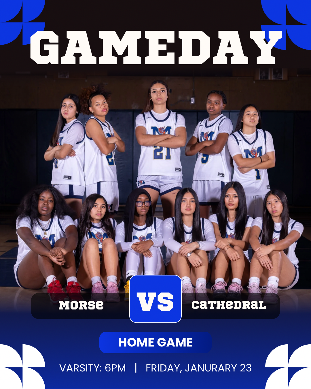 Girls Basketball Jan 23rd 6pm @ HOME