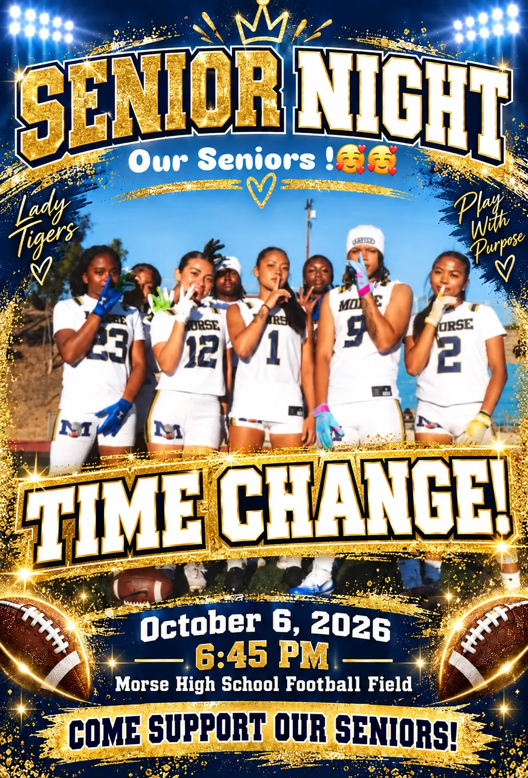 Flag Senior Night Oct 6th 6:45pm