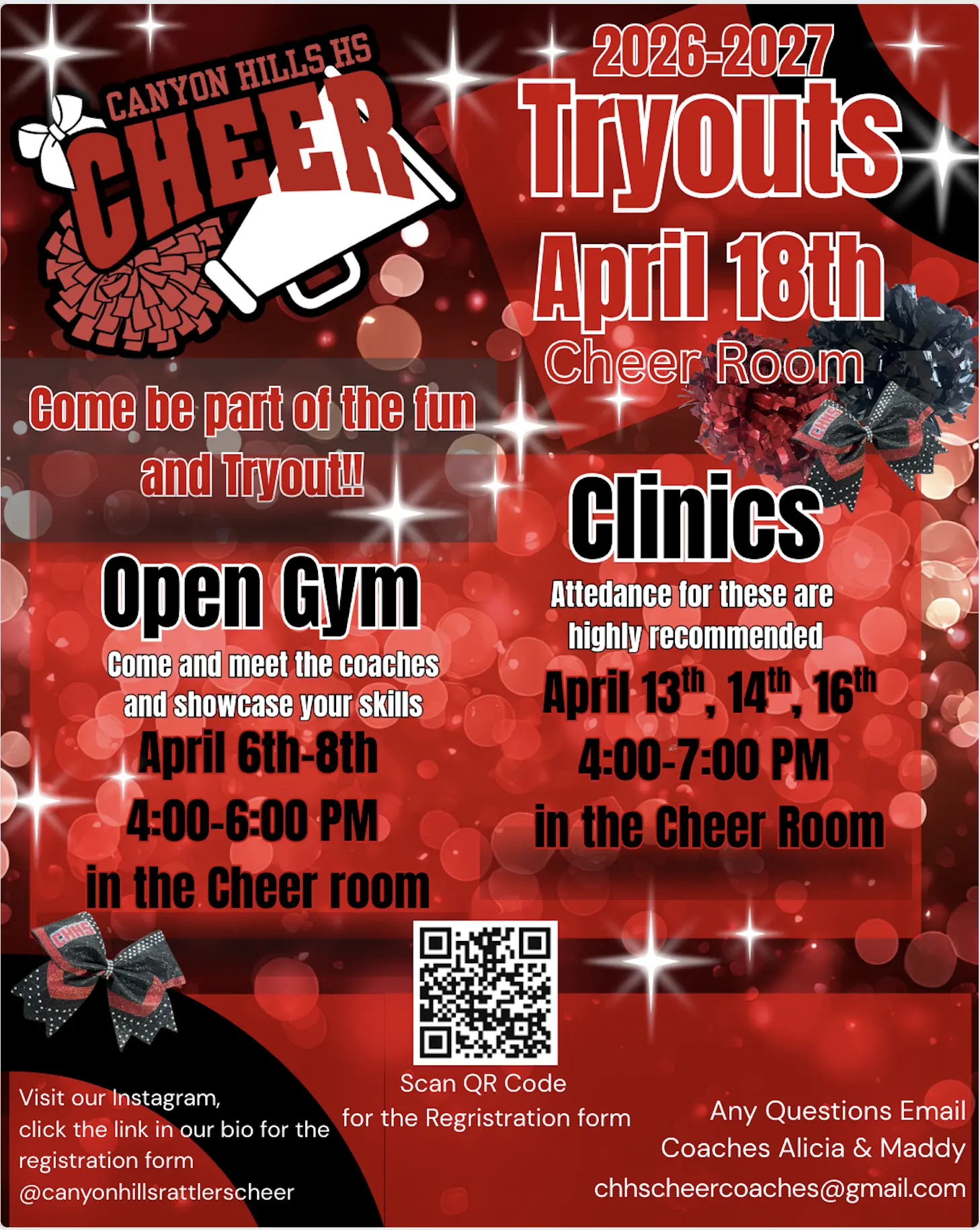 Canyon Hills Cheer Try-Outs