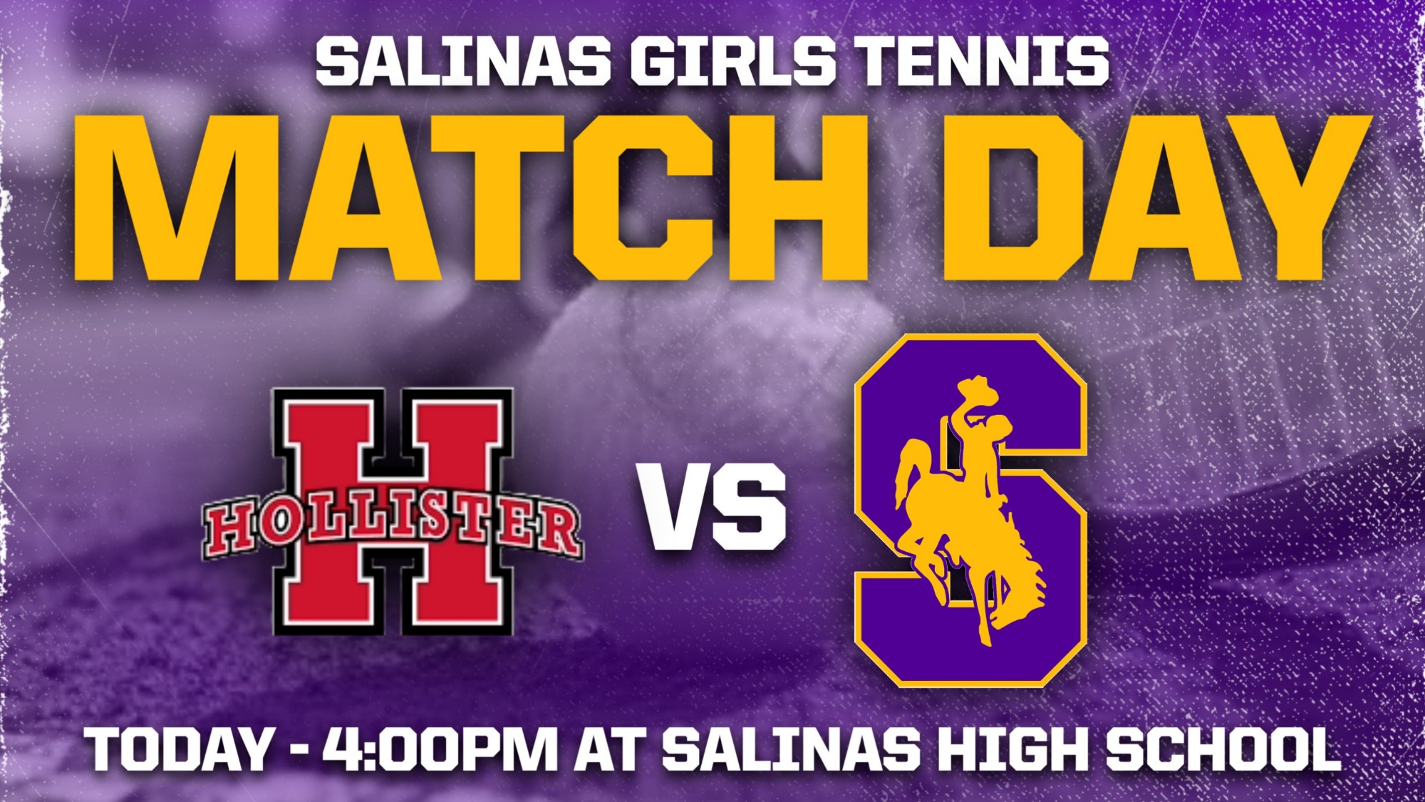 Girls Tennis Today vs Hollister