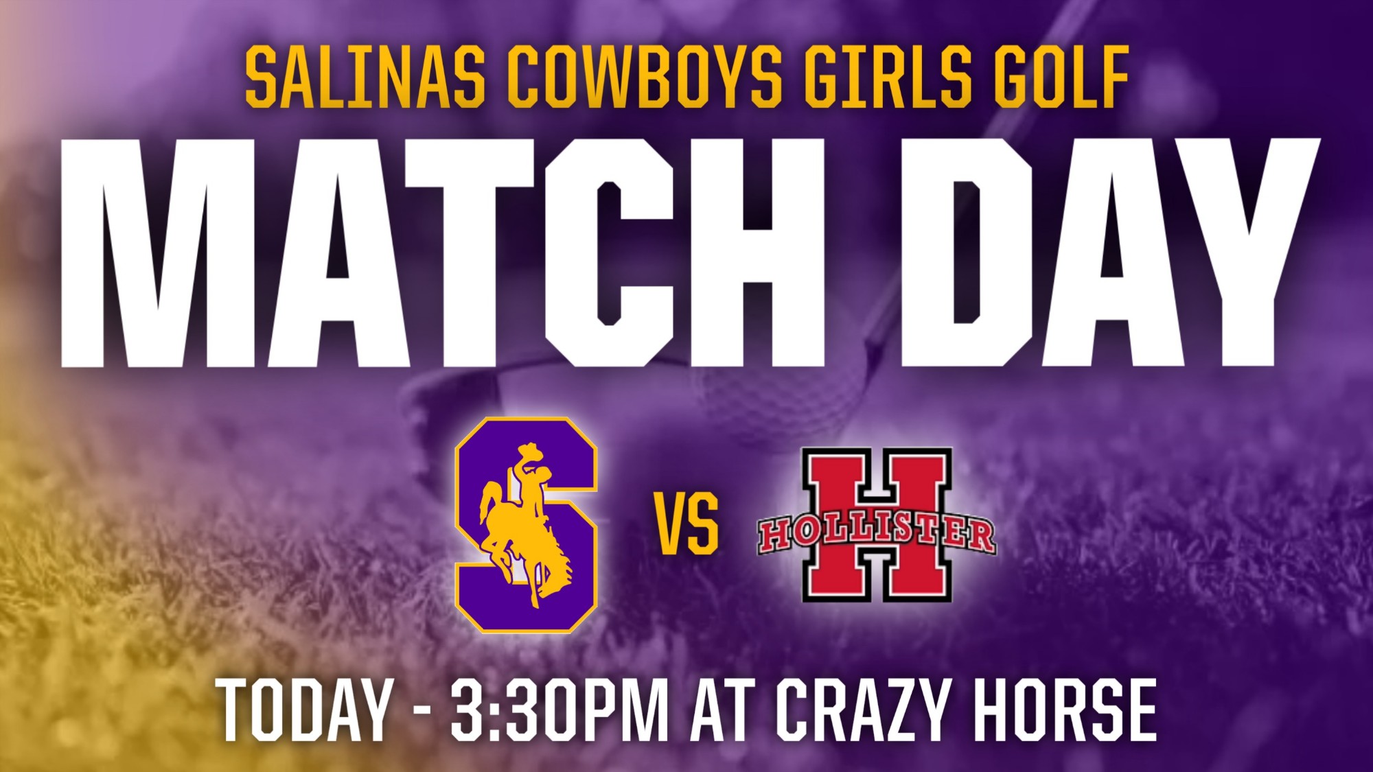 Girls Golf Today vs Hollister