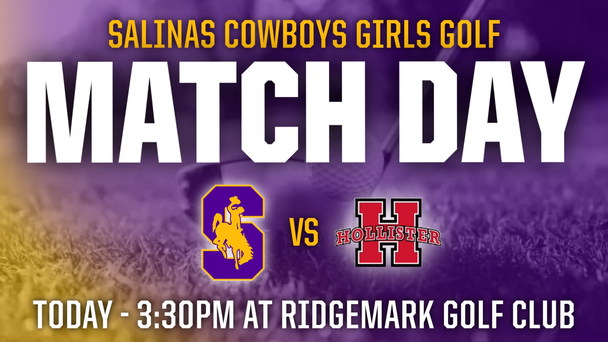 Girls Golf Today vs Hollister