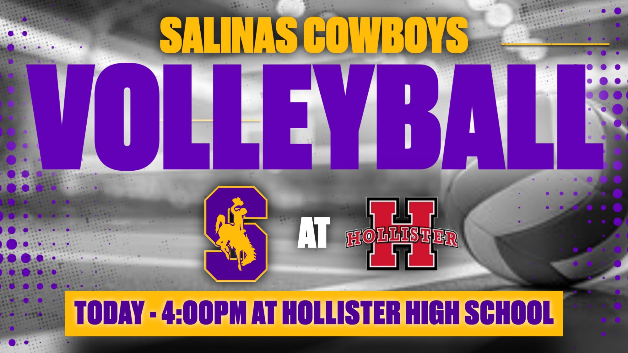 Girls Volleyball Today at Hollister