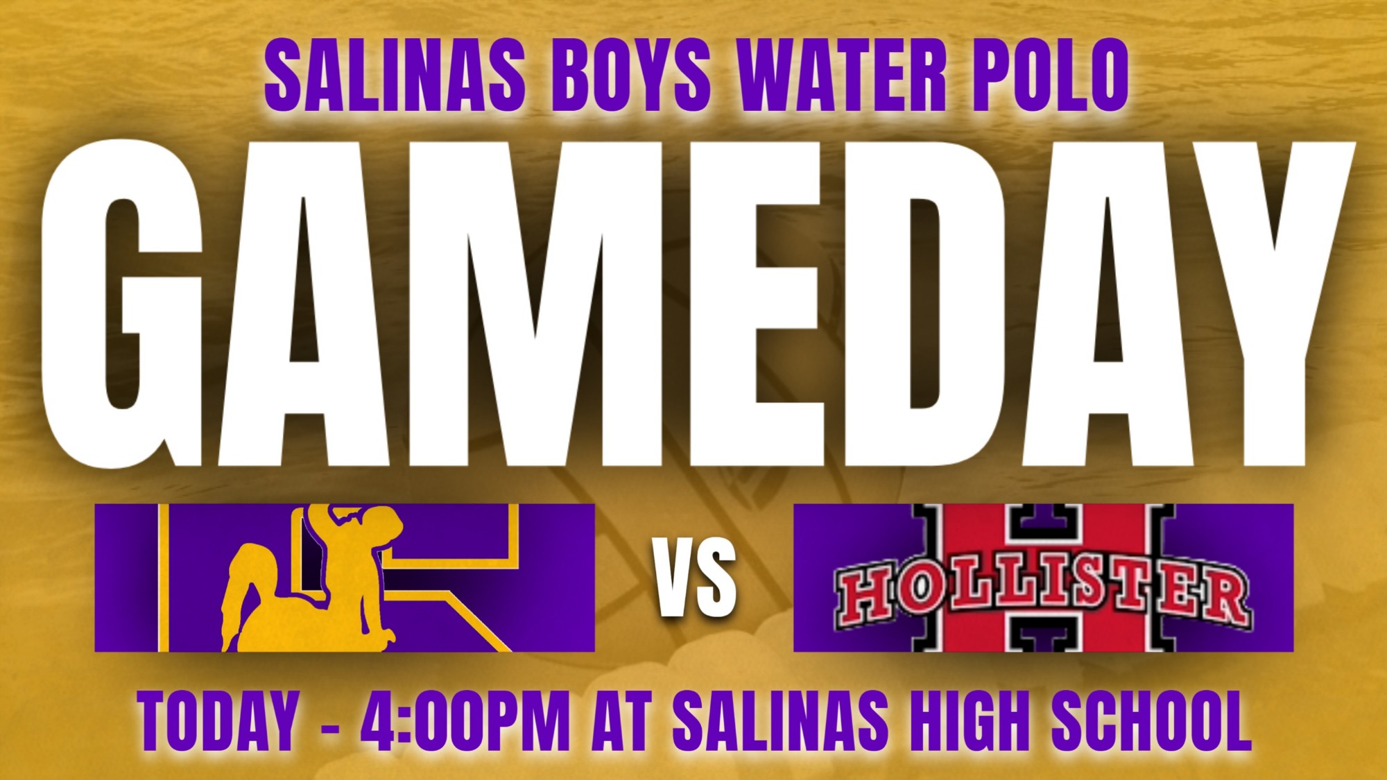 Boys Water Polo Today vs Hollister