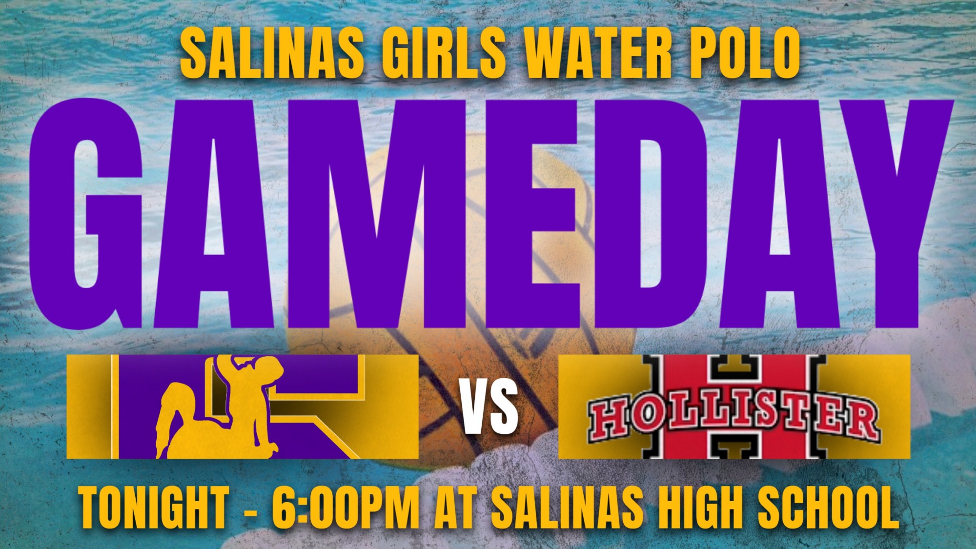 Girls Water Polo Tonight vs Hollister