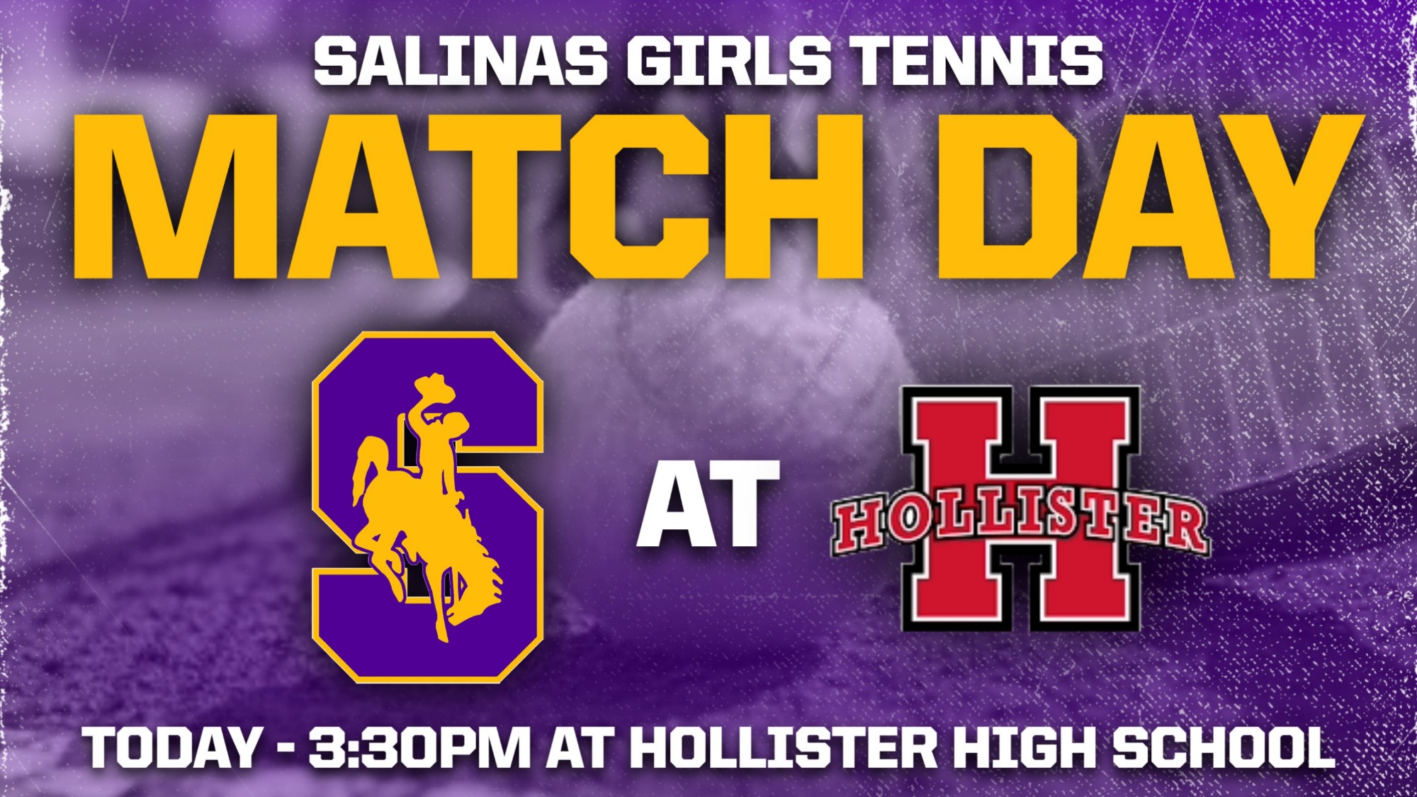 Girls Tennis Today at Hollister