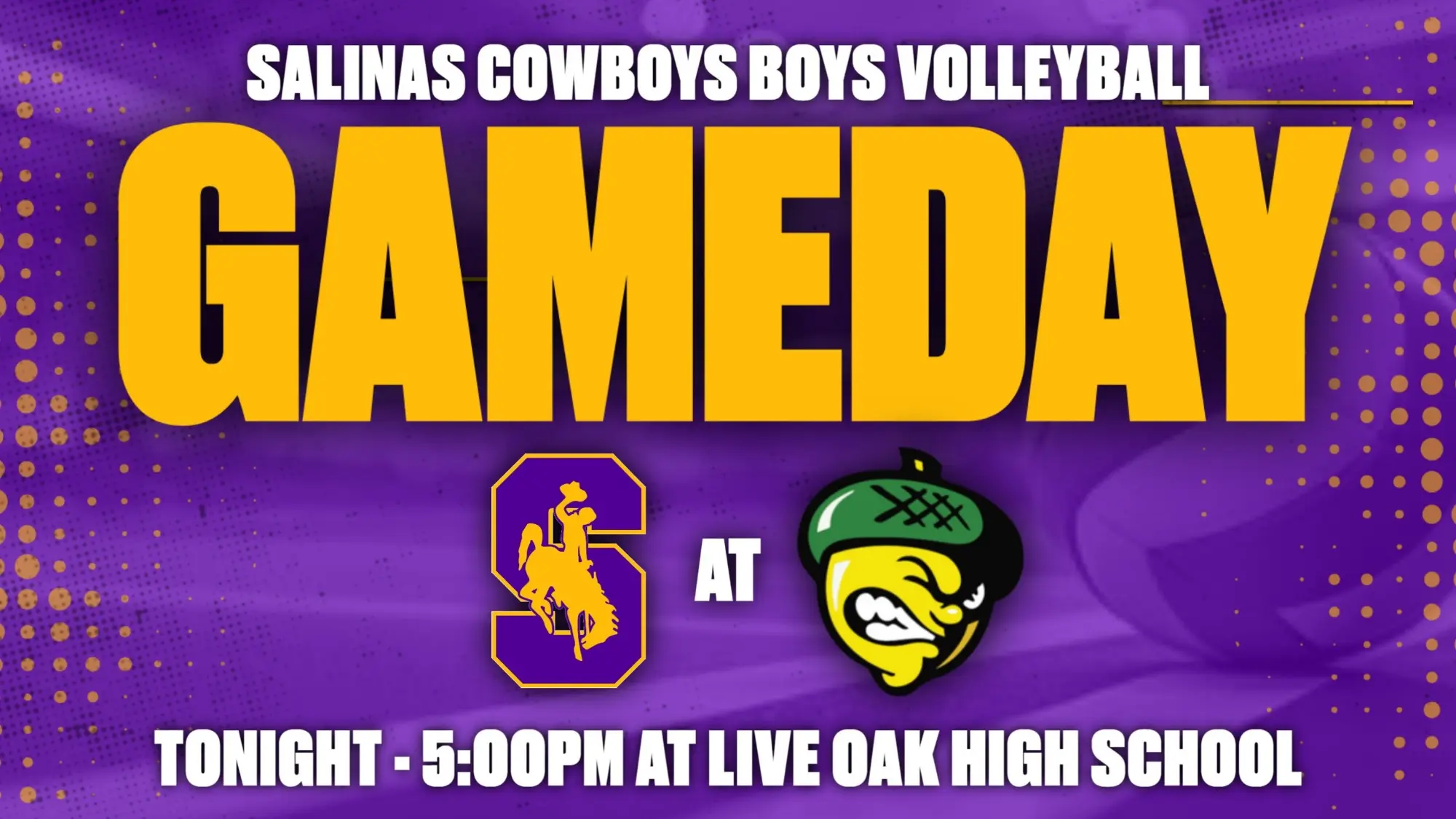 Boys Volleyball Tonight at Live Oak