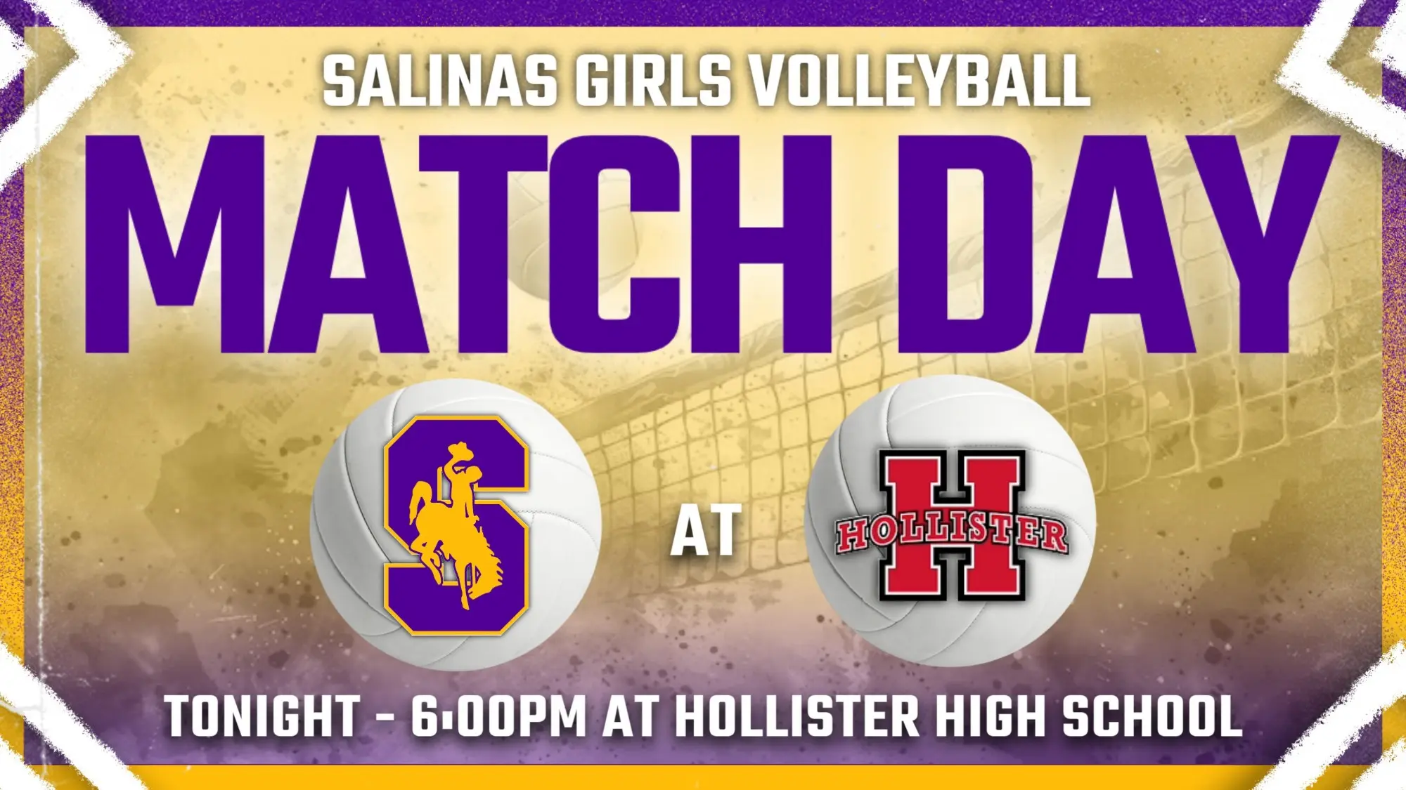 Girls Volleyball Tonight at Hollister