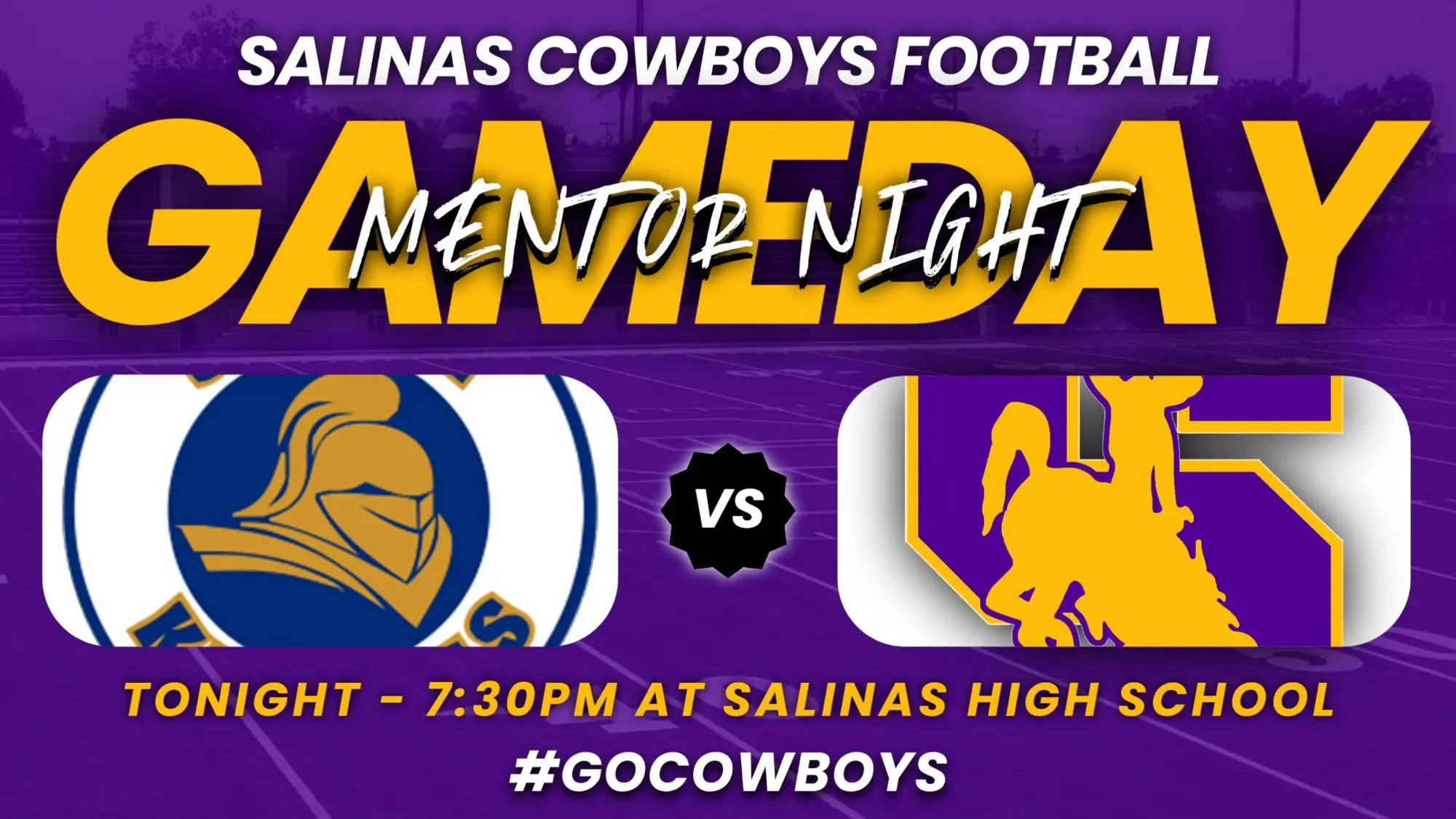 Football Mentor Night Tonight vs Soquel