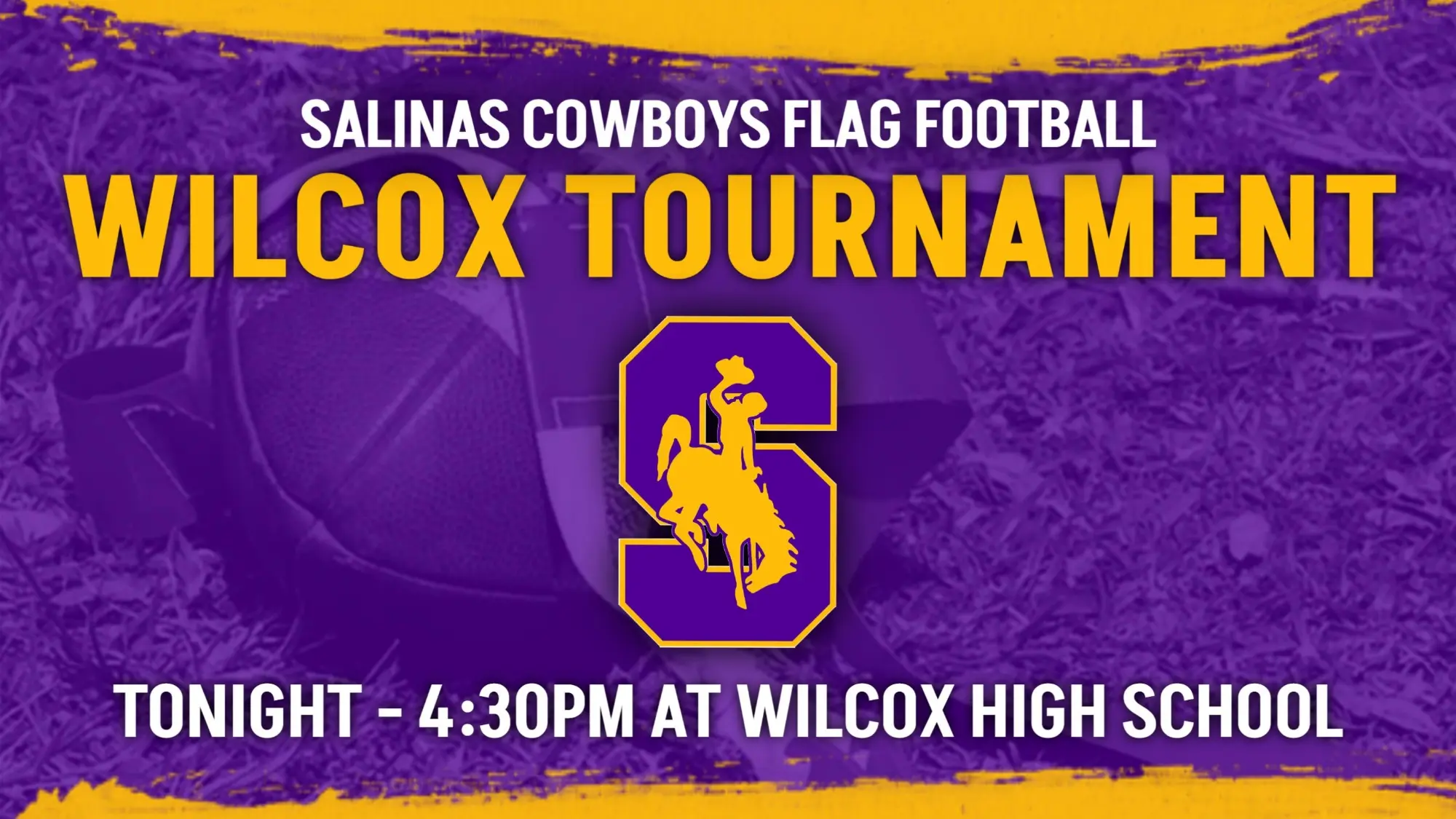 Flag Football Tonight at Wilcox Tournament