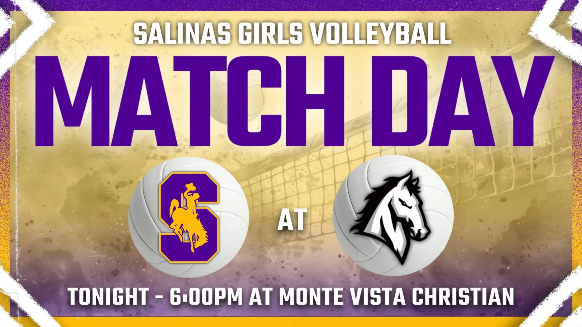 Girls Volleyball Tonight at Monte Vista Christian