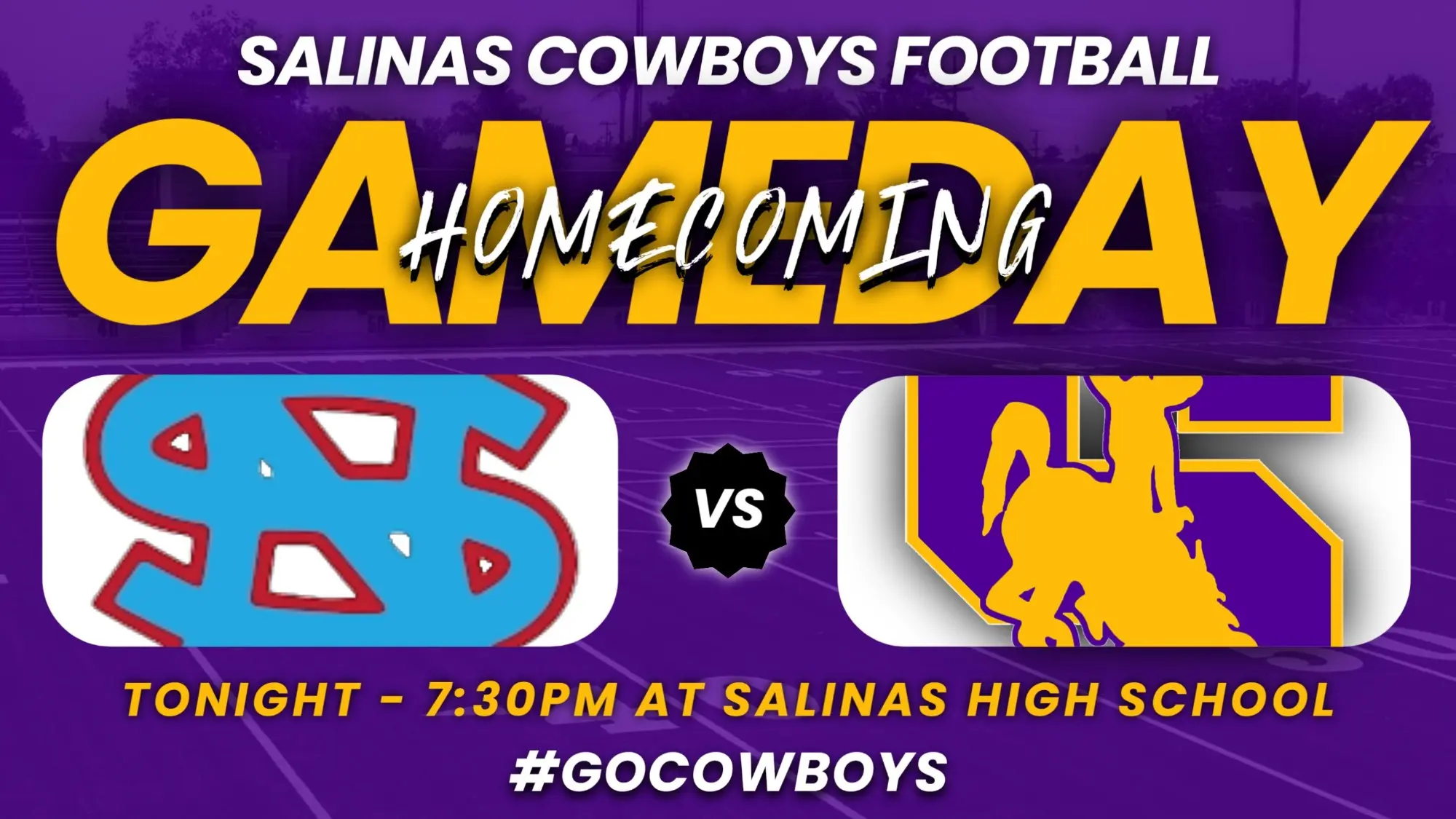 Football Homecoming Tonight vs North Salinas