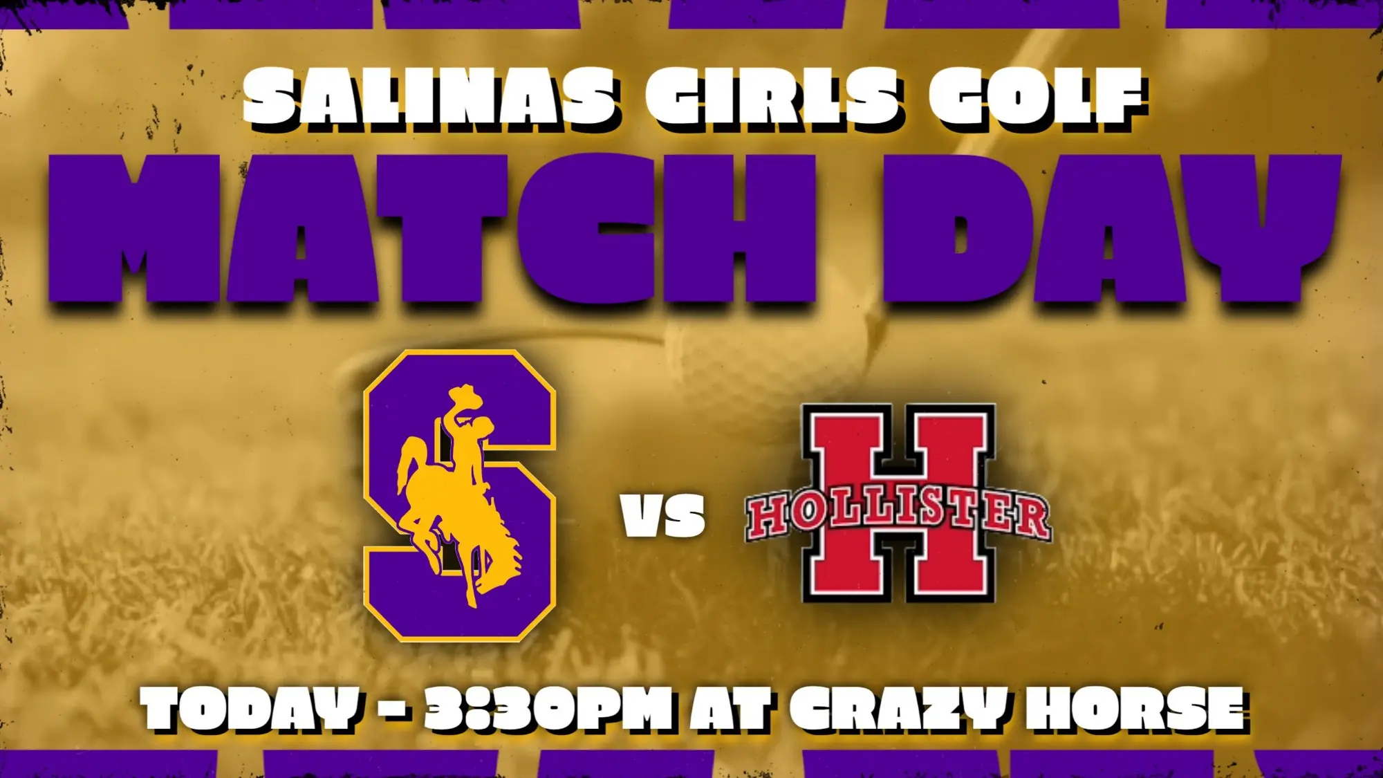 Girls Golf Today vs Hollister