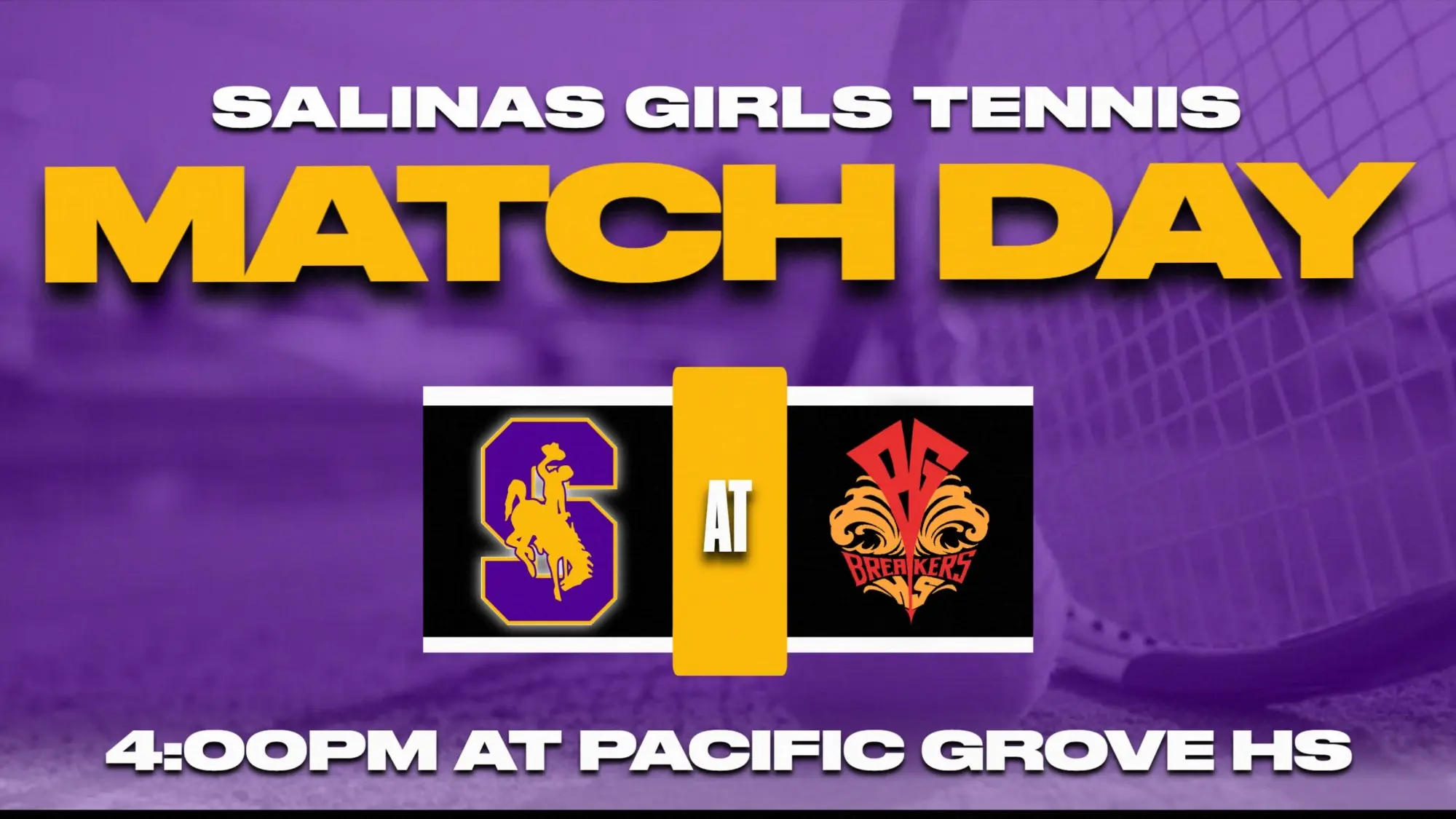 Girls Tennis Today at Pacific Grove