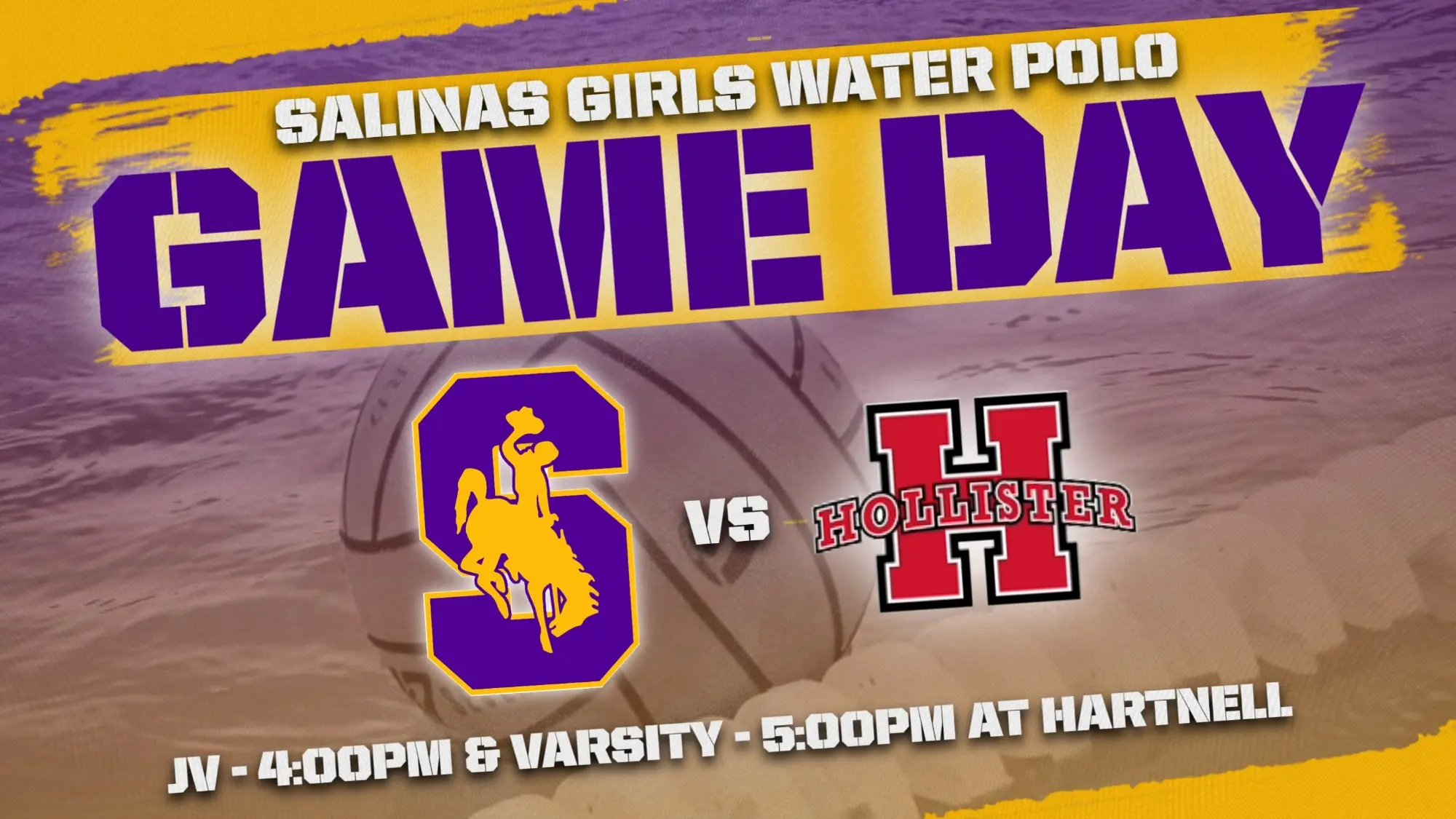 Girls Water Polo Tonight vs Hollister