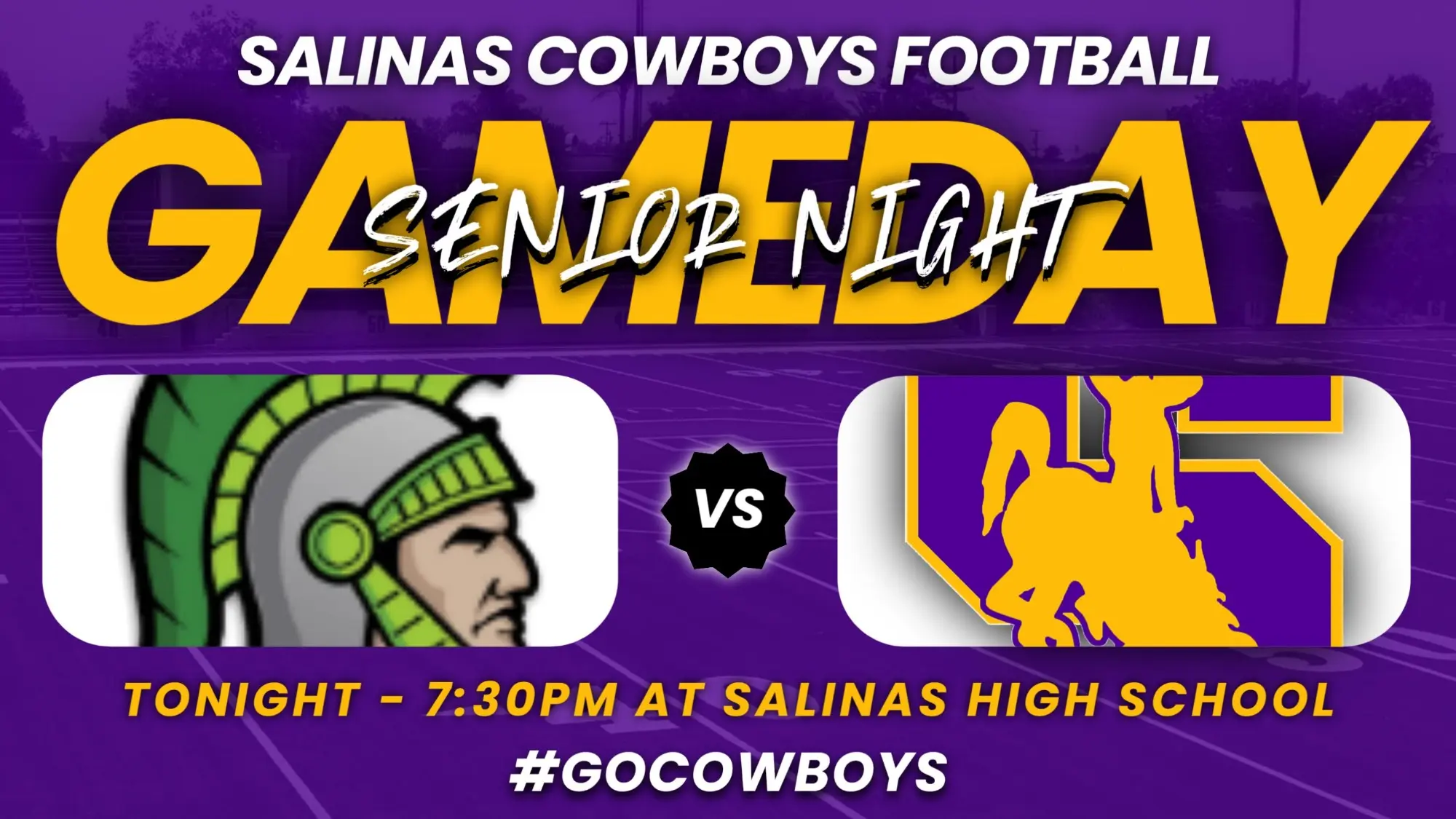 Football Senior Night Tonight vs Alisal