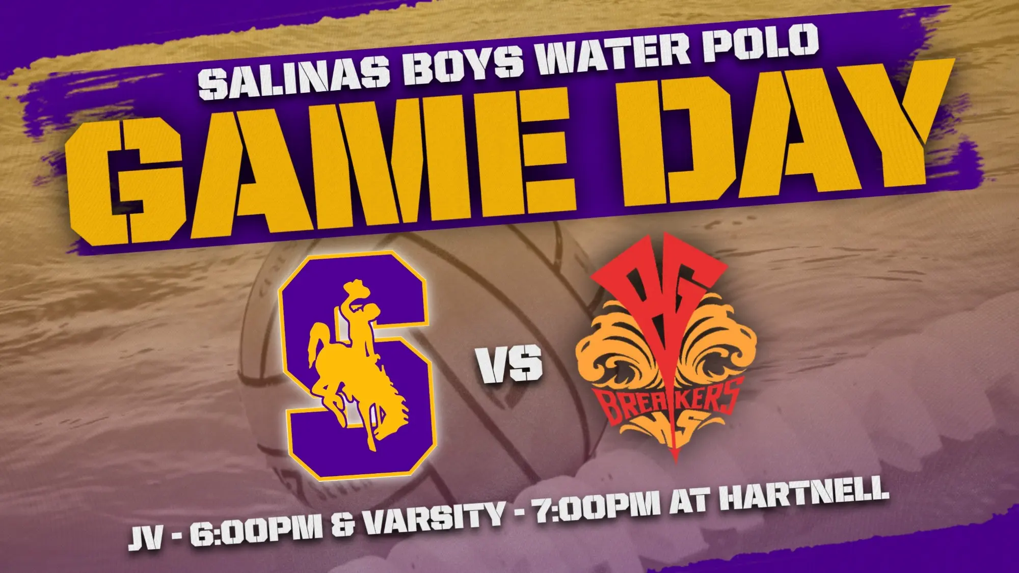 Boys Water Polo Tonight vs Pacific Grove