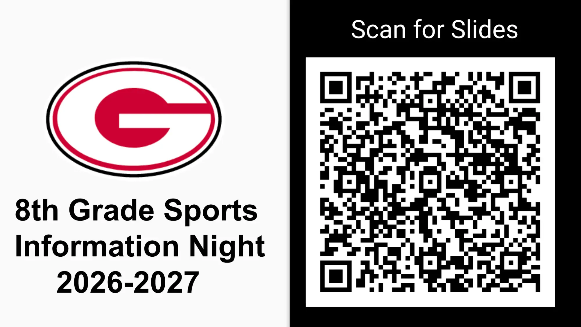 8th Grade Sports Night