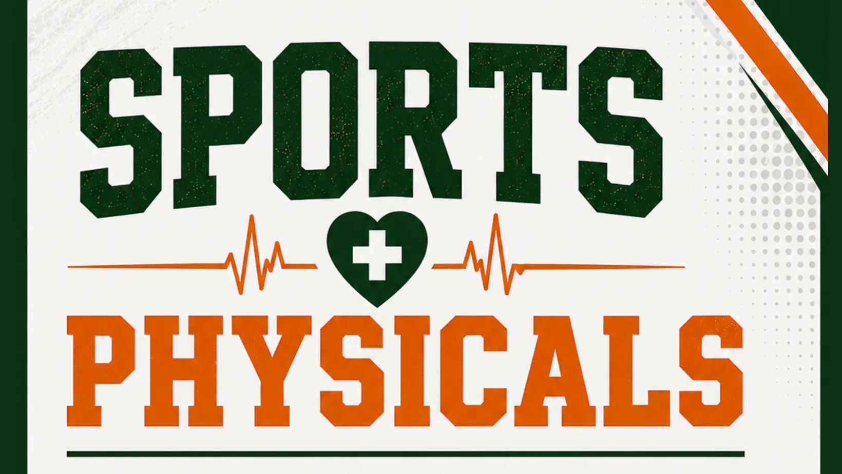 2026 Sports Physicals will be held June 8th at 5:30 pm in the Porterville High East Gym
