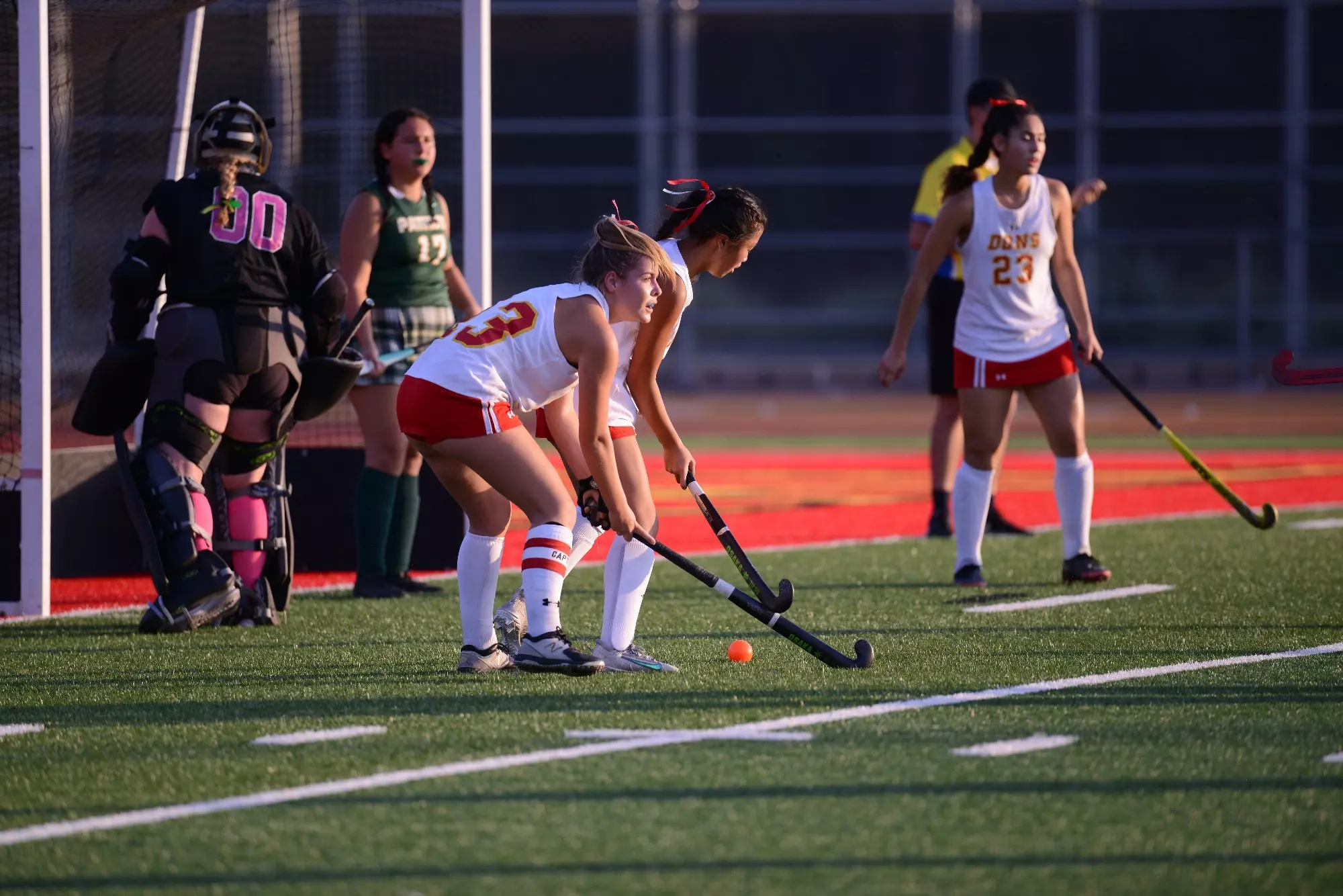 Riley Cox '23, Sasha Naughton '23 and Matea Marinez '23