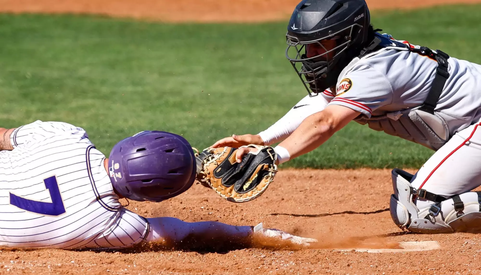 Catcher action shot