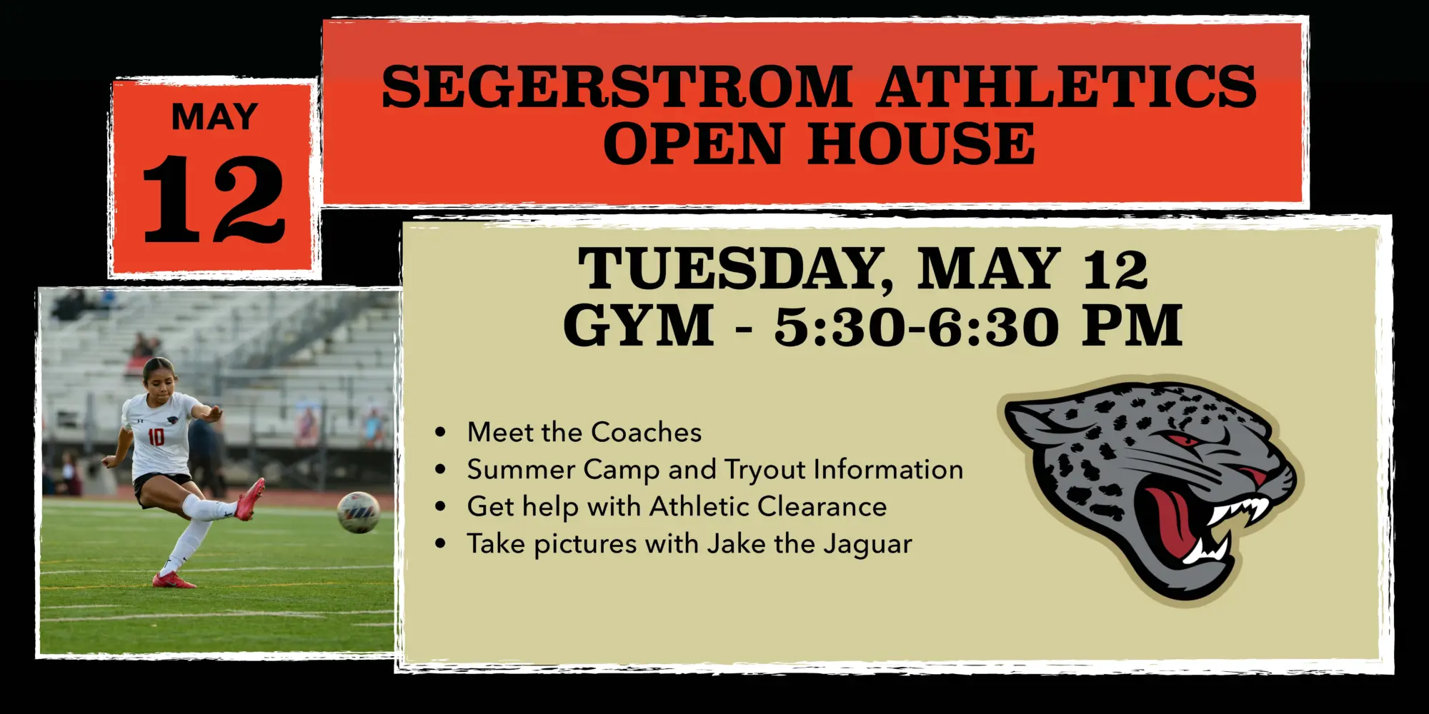 Athletics Open House – Tuesday, May 12th